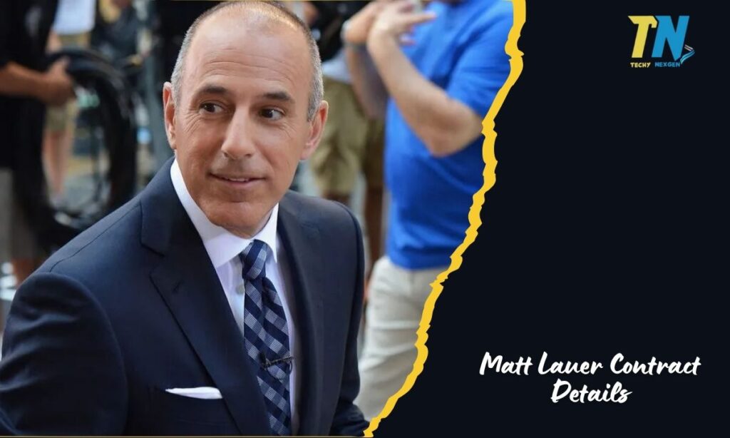 Matt Lauer Contract Details